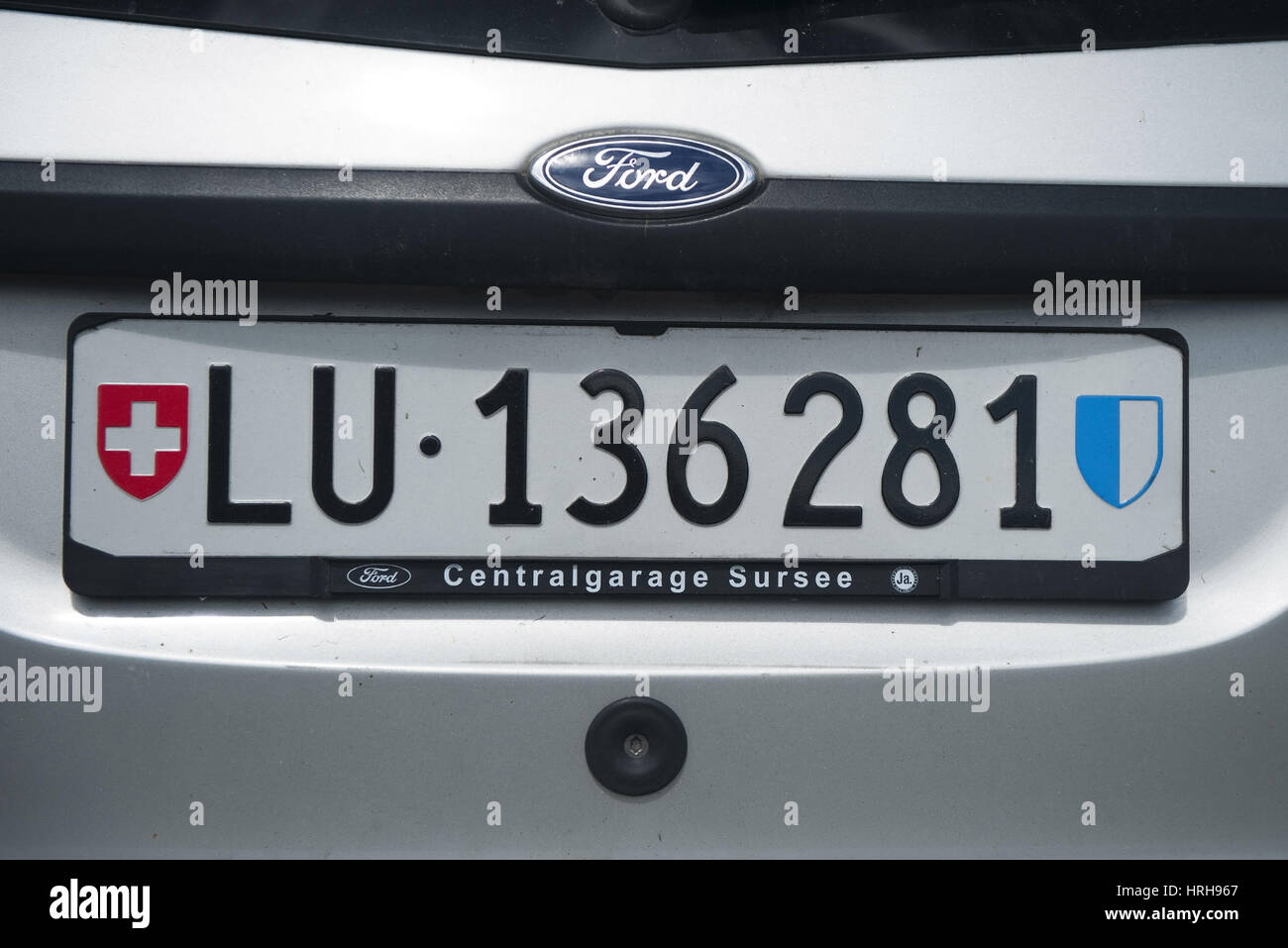 Swiss switzerland car licence plate hi-res stock photography and images -  Alamy
