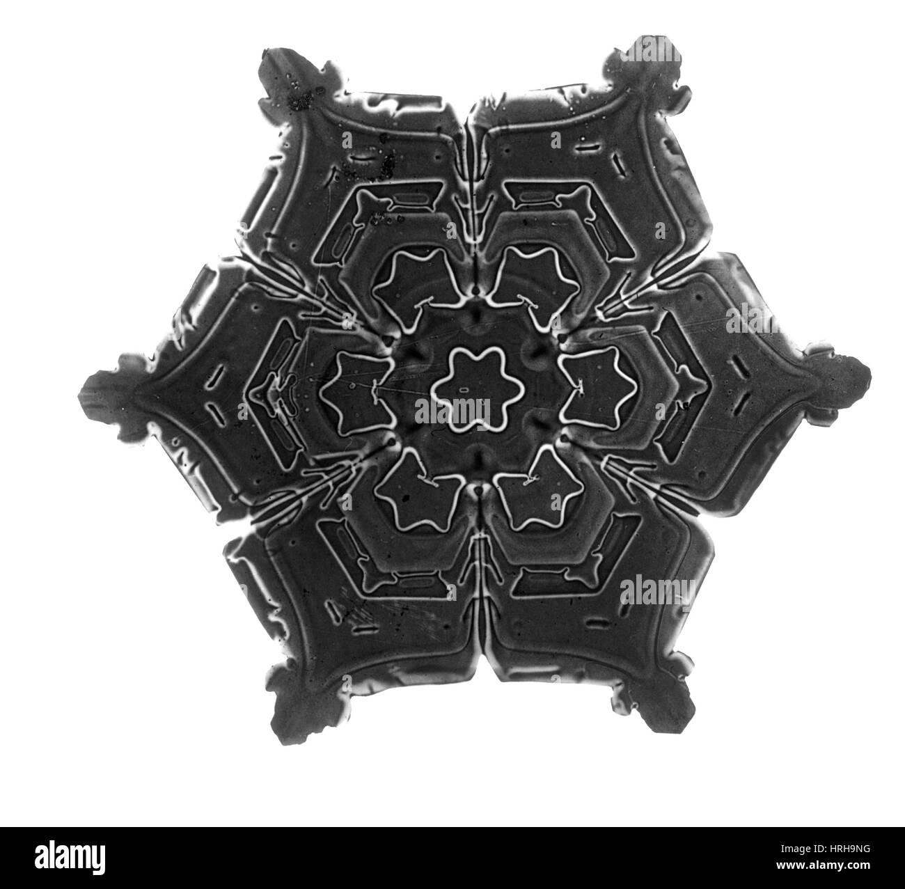 Hexagonal crystal symmetry Cut Out Stock Images & Pictures - Alamy