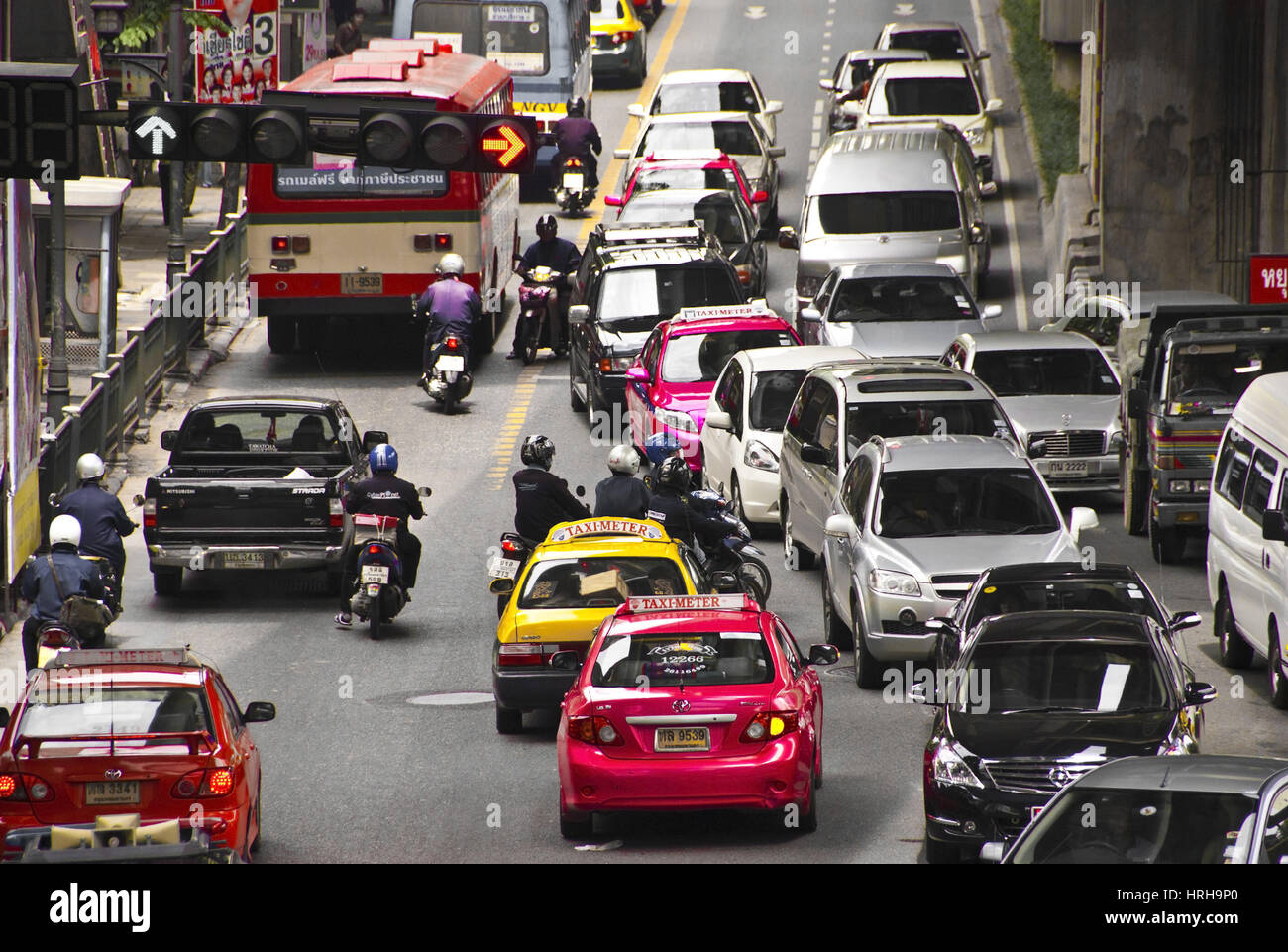 Verkehr in Bangkok, Thailand - traffic in Bangkok, Thailand Stock Photo