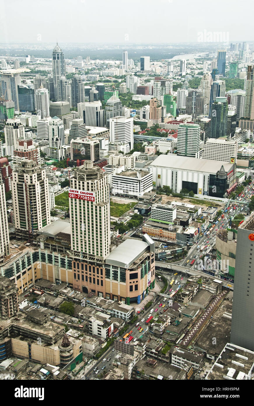 Stadtansicht Bangkok, Thailand - city view of Bangkok, Thailand Stock Photo