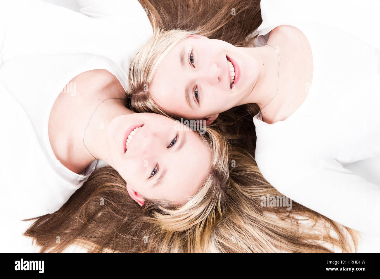 Model released, Zwillinge - twins Stock Photo