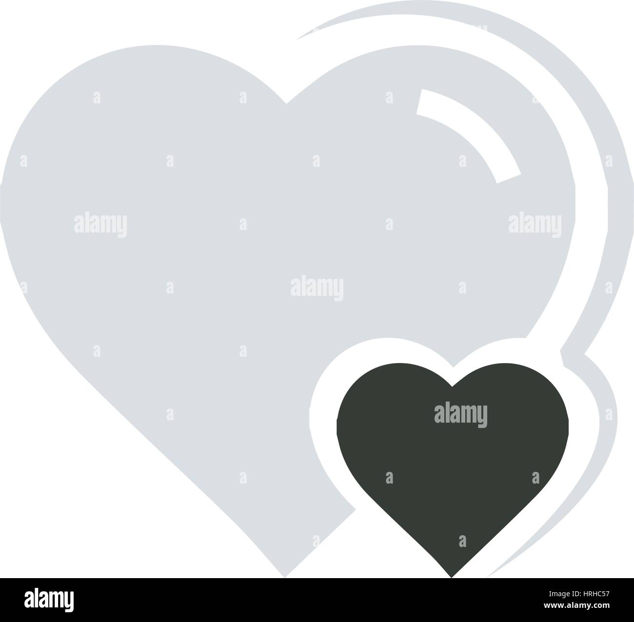 Vector Heart & mini Icon Stock Vector Image & Art - Alamy