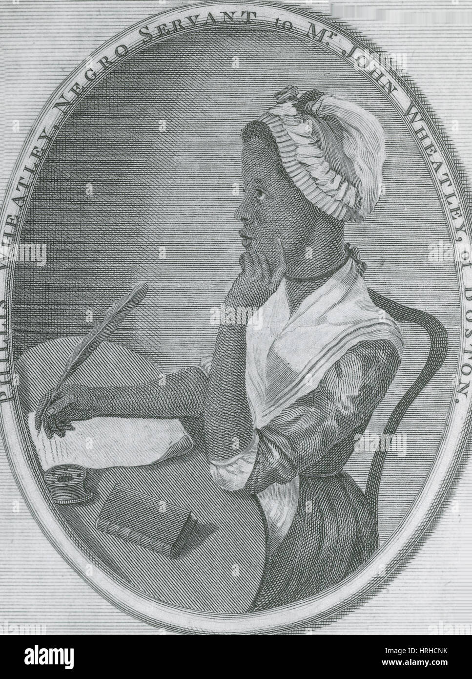 Phillis Wheatley, American Poet Stock Photo