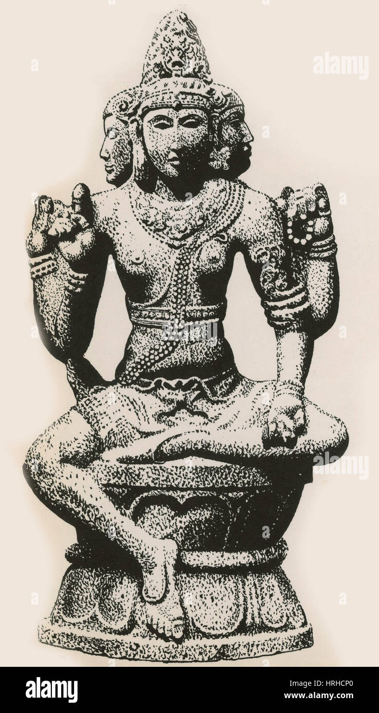 Brahma, Hindu God Stock Photo