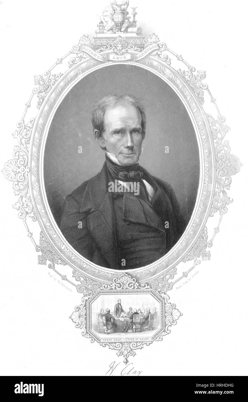 Henry Clay, American Politician Stock Photo