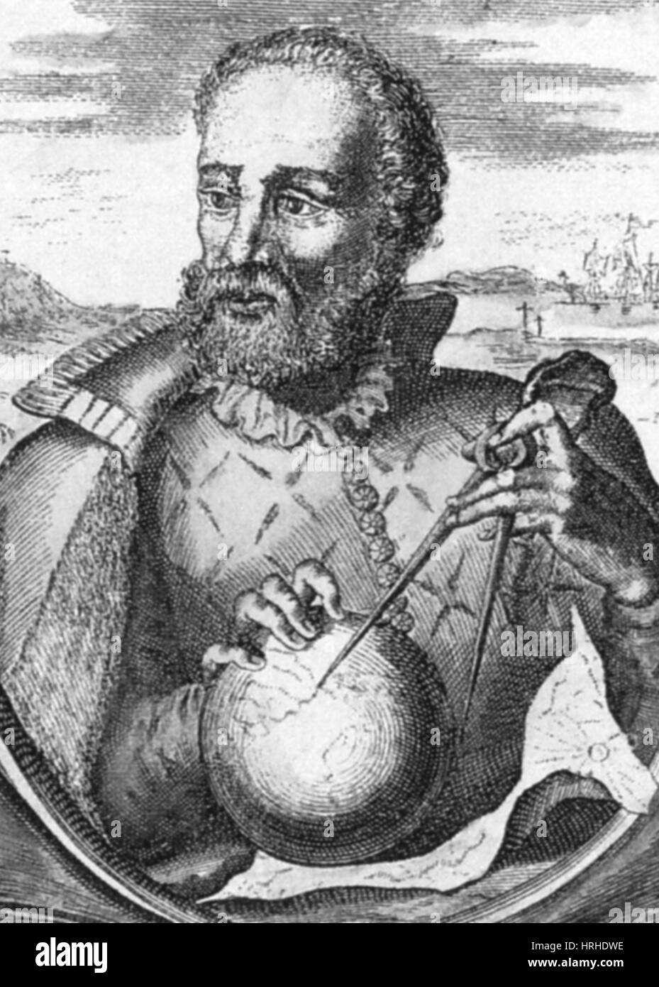 Ferdinand Magellan, Portuguese Explorer Stock Photo