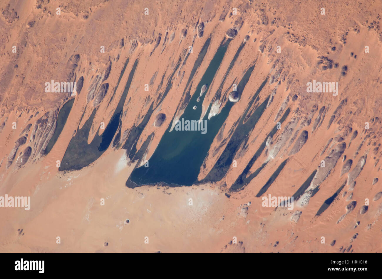 Ounianga Lakes, Sahara Desert, Chad Stock Photo