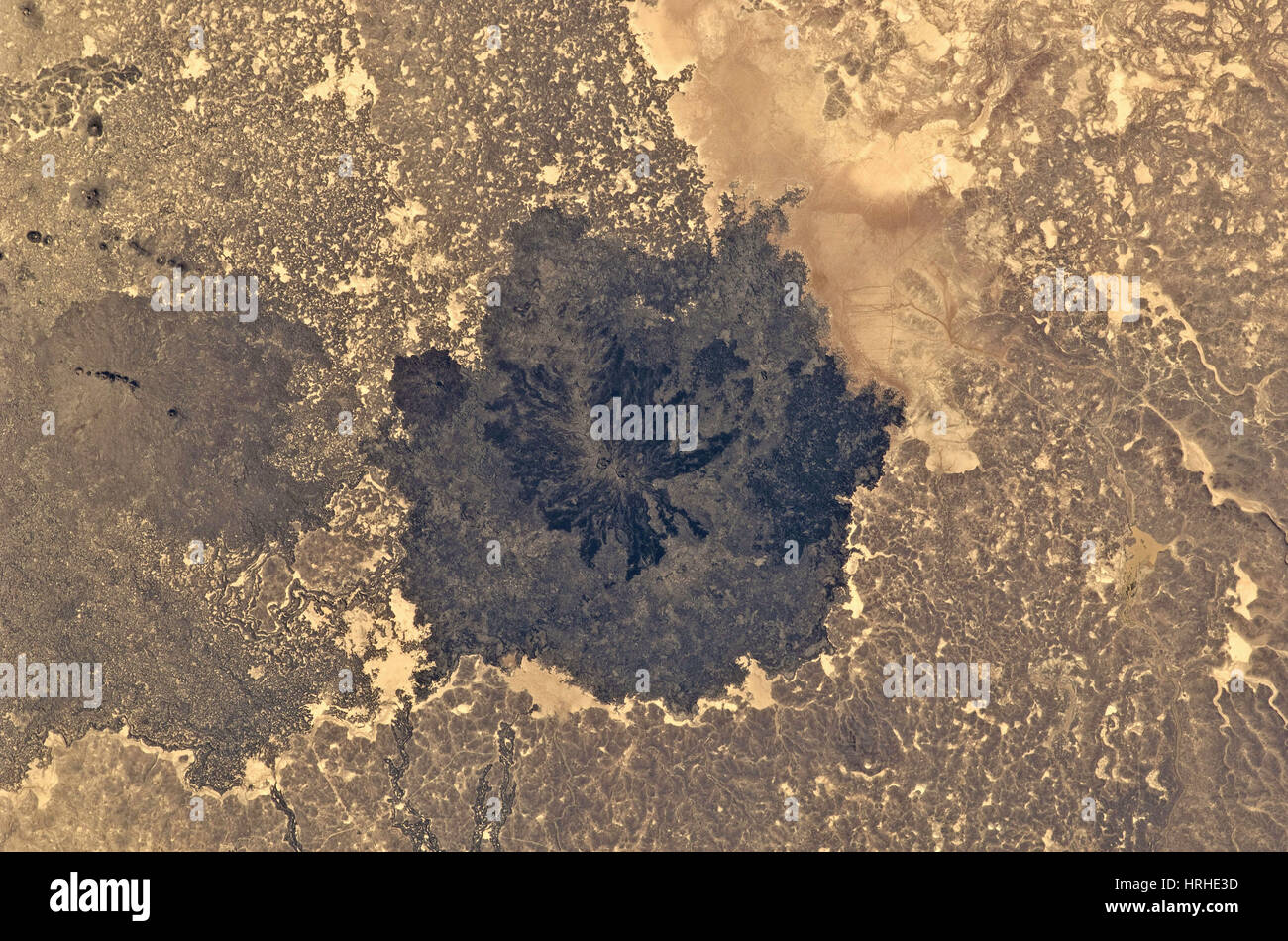 Es Safa Volcanic Field, Syria Stock Photo