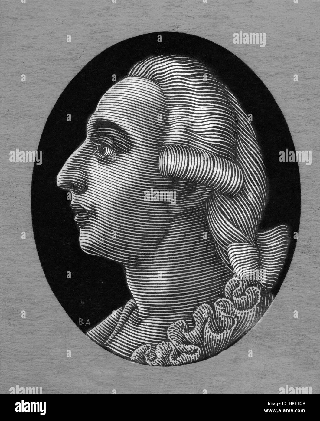 Giacomo Casanova, Italian Author Stock Photo