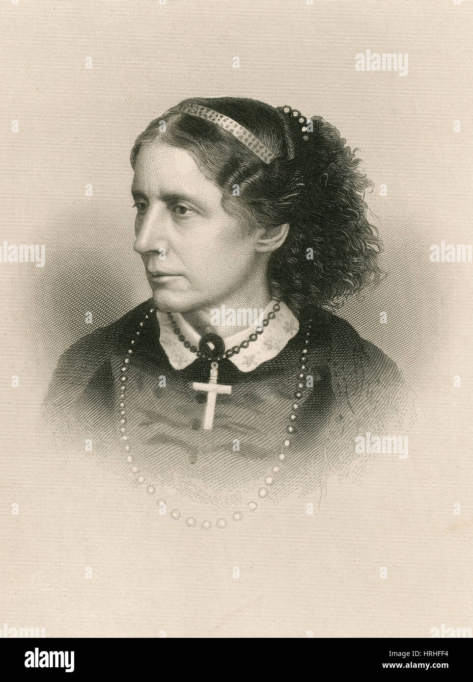 Harriet Beecher Stowe, American Abolitionist Stock Photo