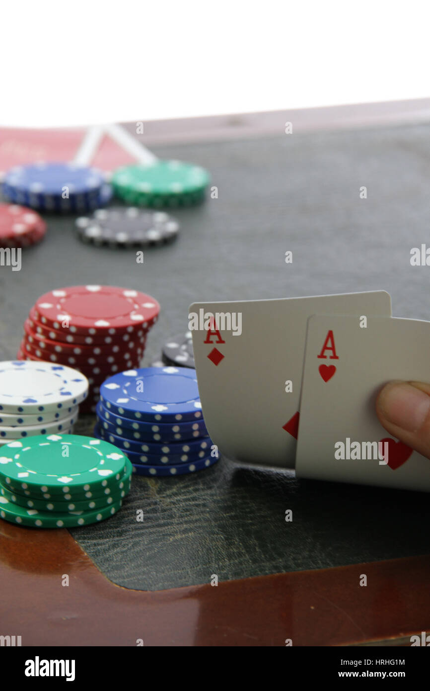 Pair of aces Stock Photo Alamy