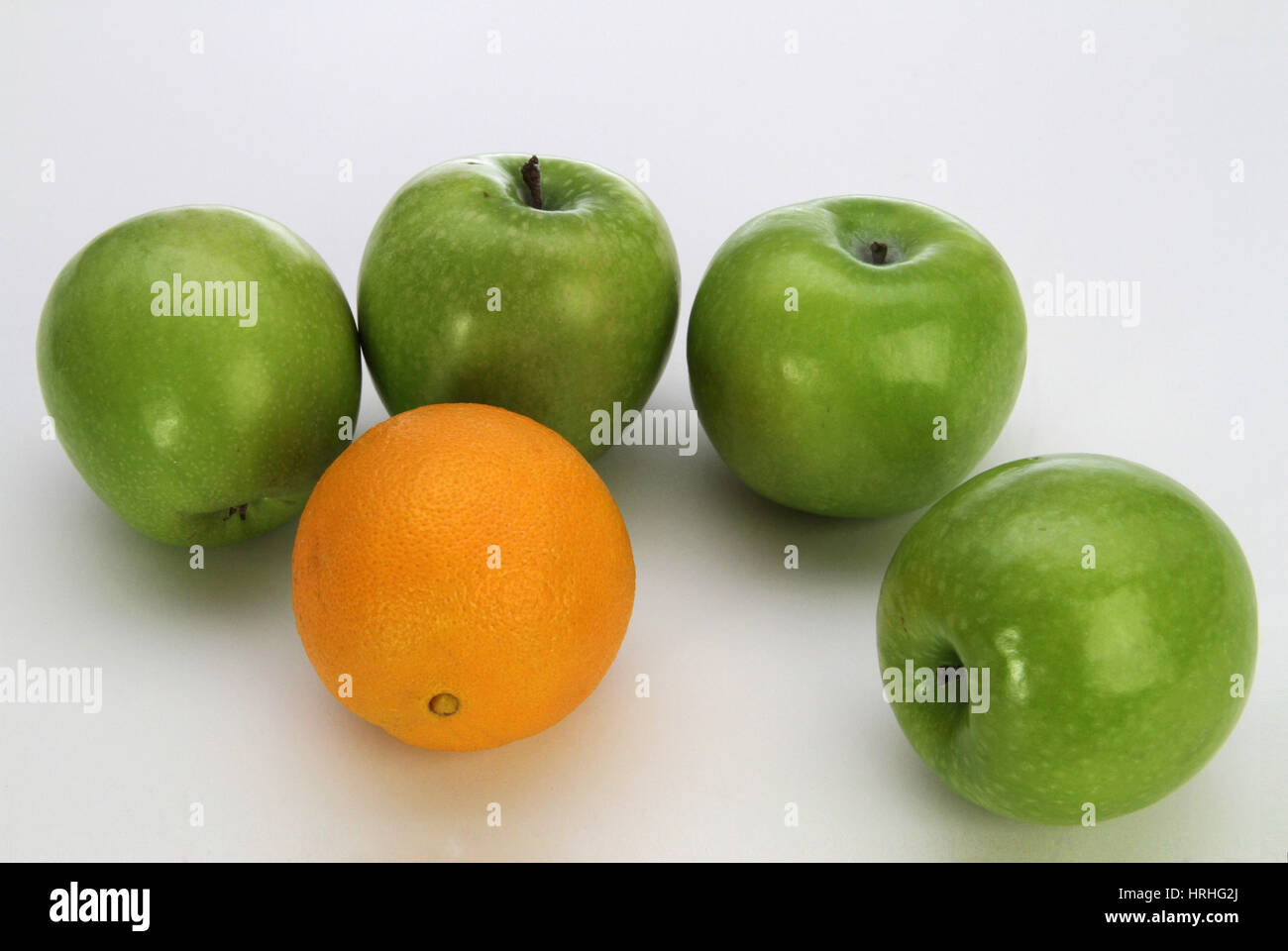 Comparing apples and oranges Stock Photo Alamy