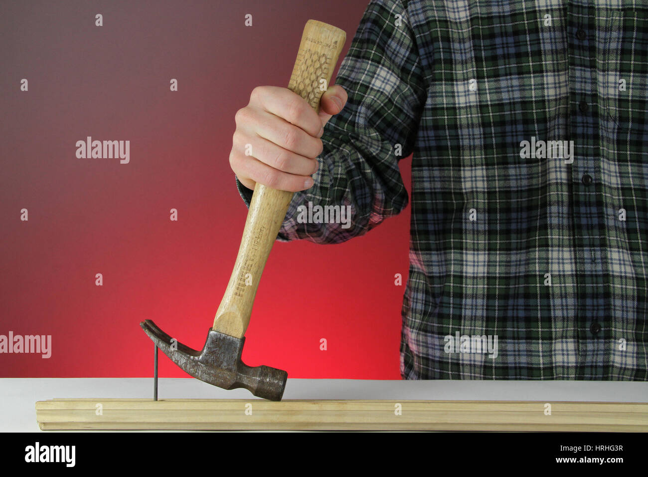 Claw Hammer and Nail Stock Photo Alamy