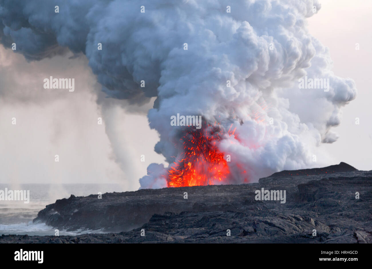 Volcano eruption, Big Island, Hawaii Stock Photo Alamy