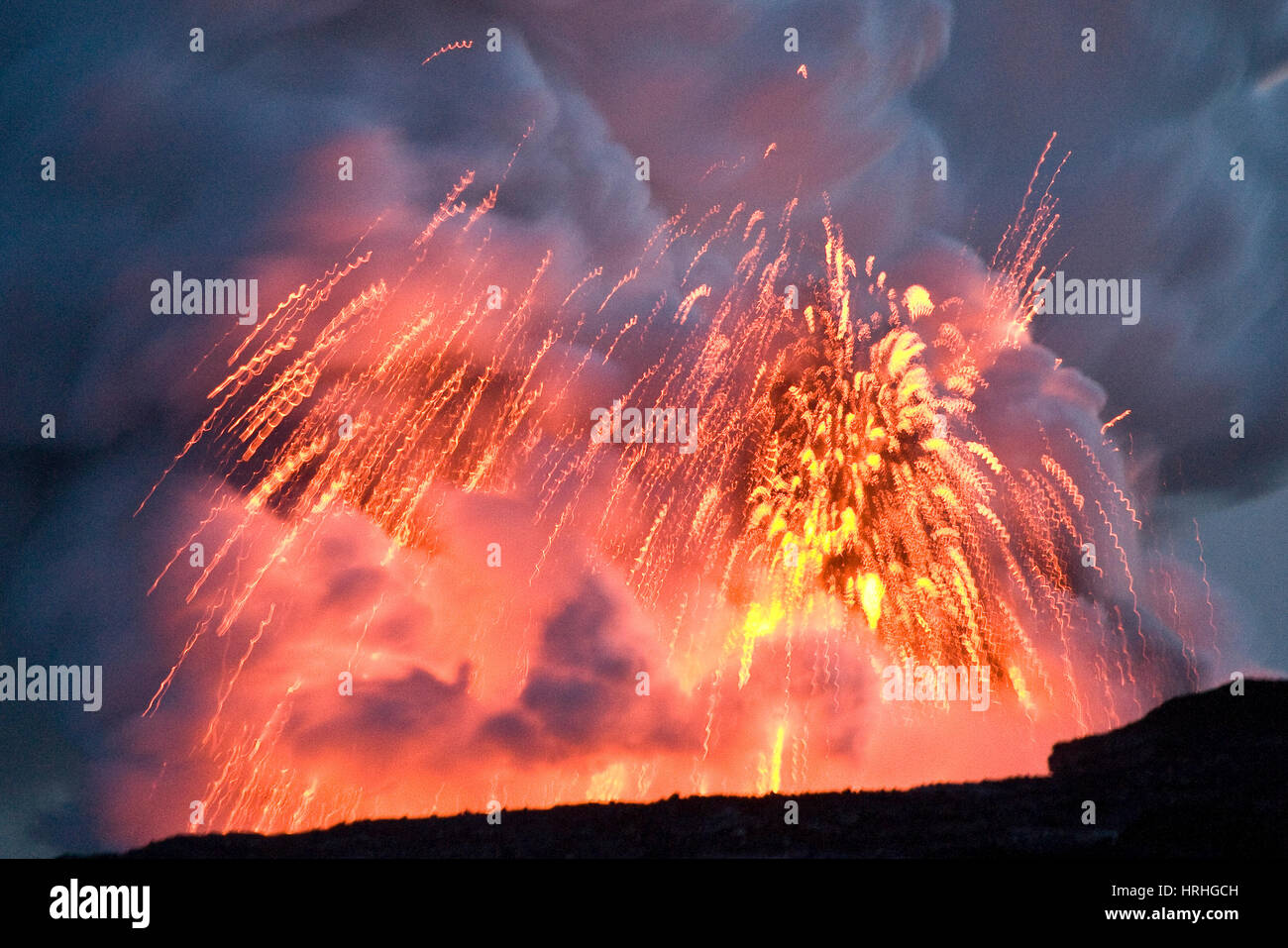 Volcano eruption, Big Island, Hawaii Stock Photo Alamy