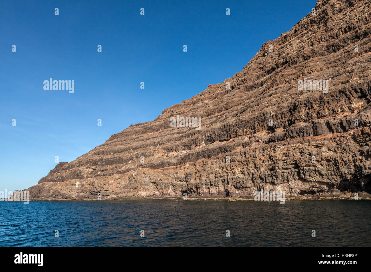 Famara cliffs in Lanzarote, Canary Islands, Spain Stock Photo