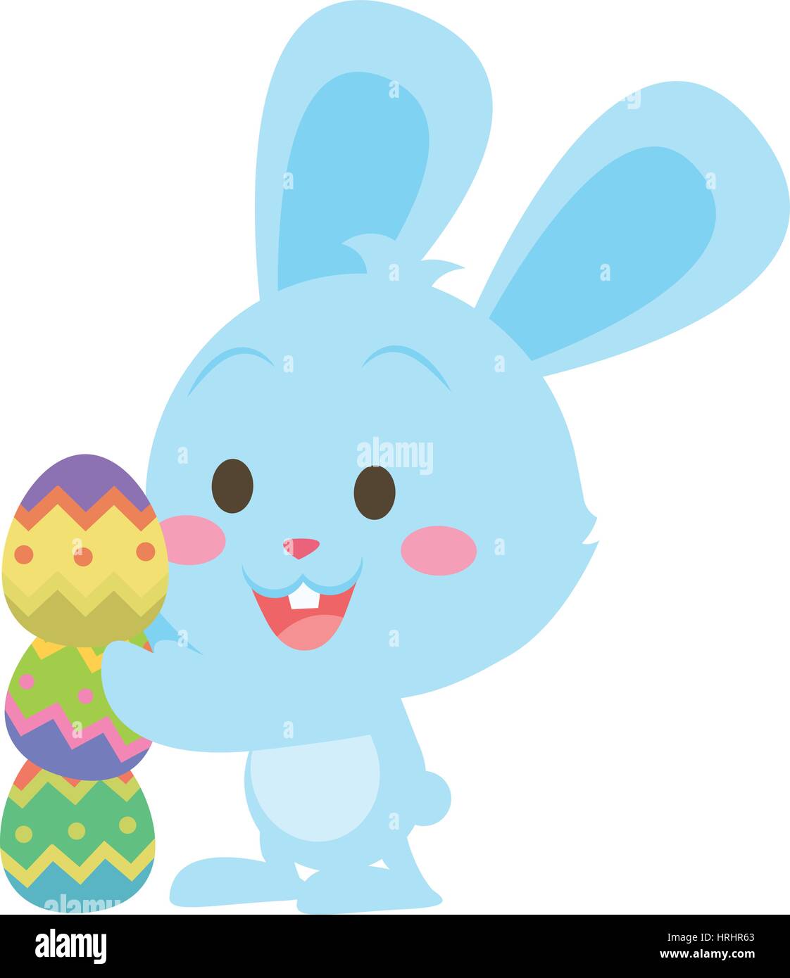 Easter egg with bunny character Stock Vector Image & Art - Alamy