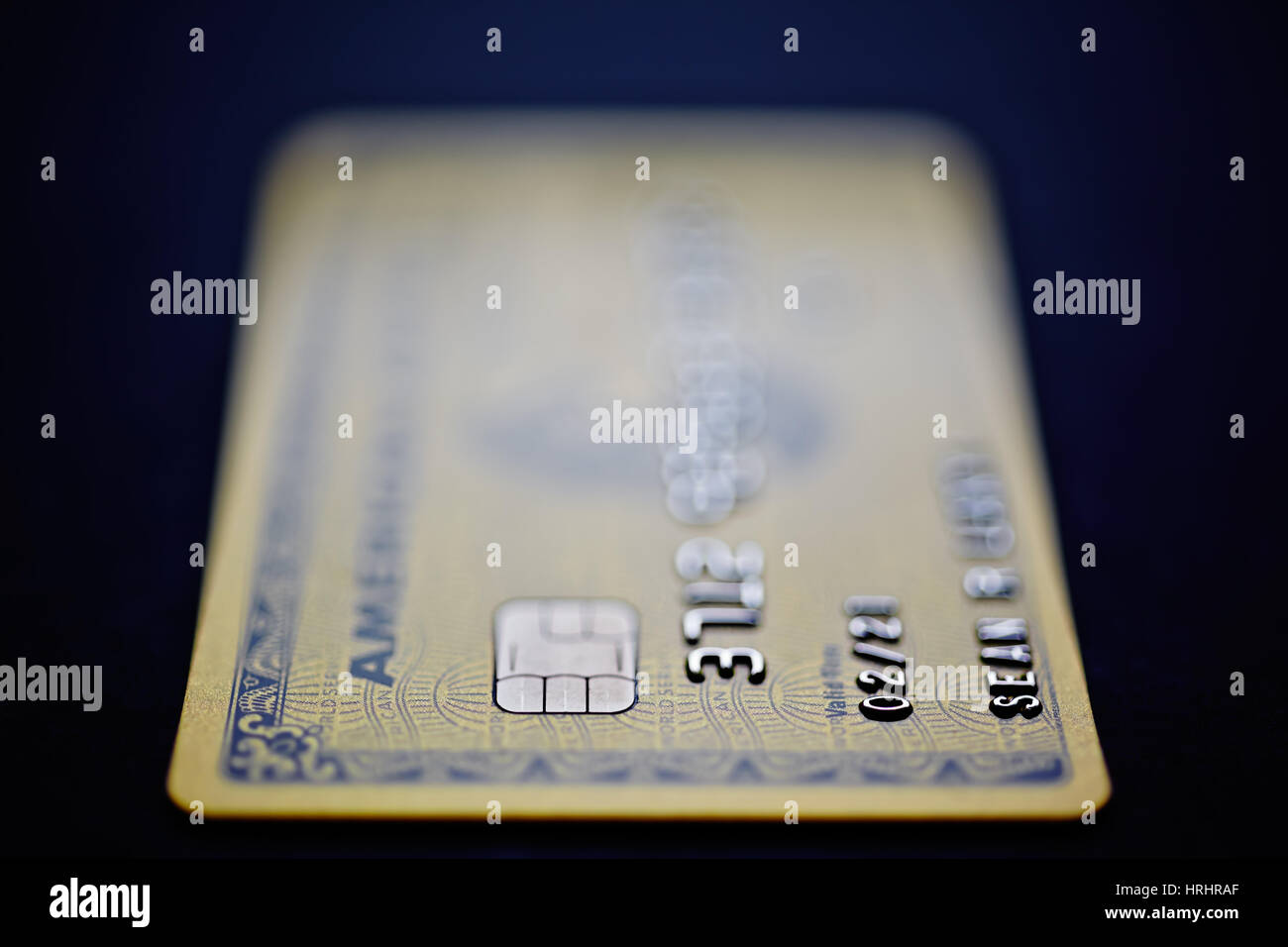 Credit card with shallow depth of field Stock Photo
