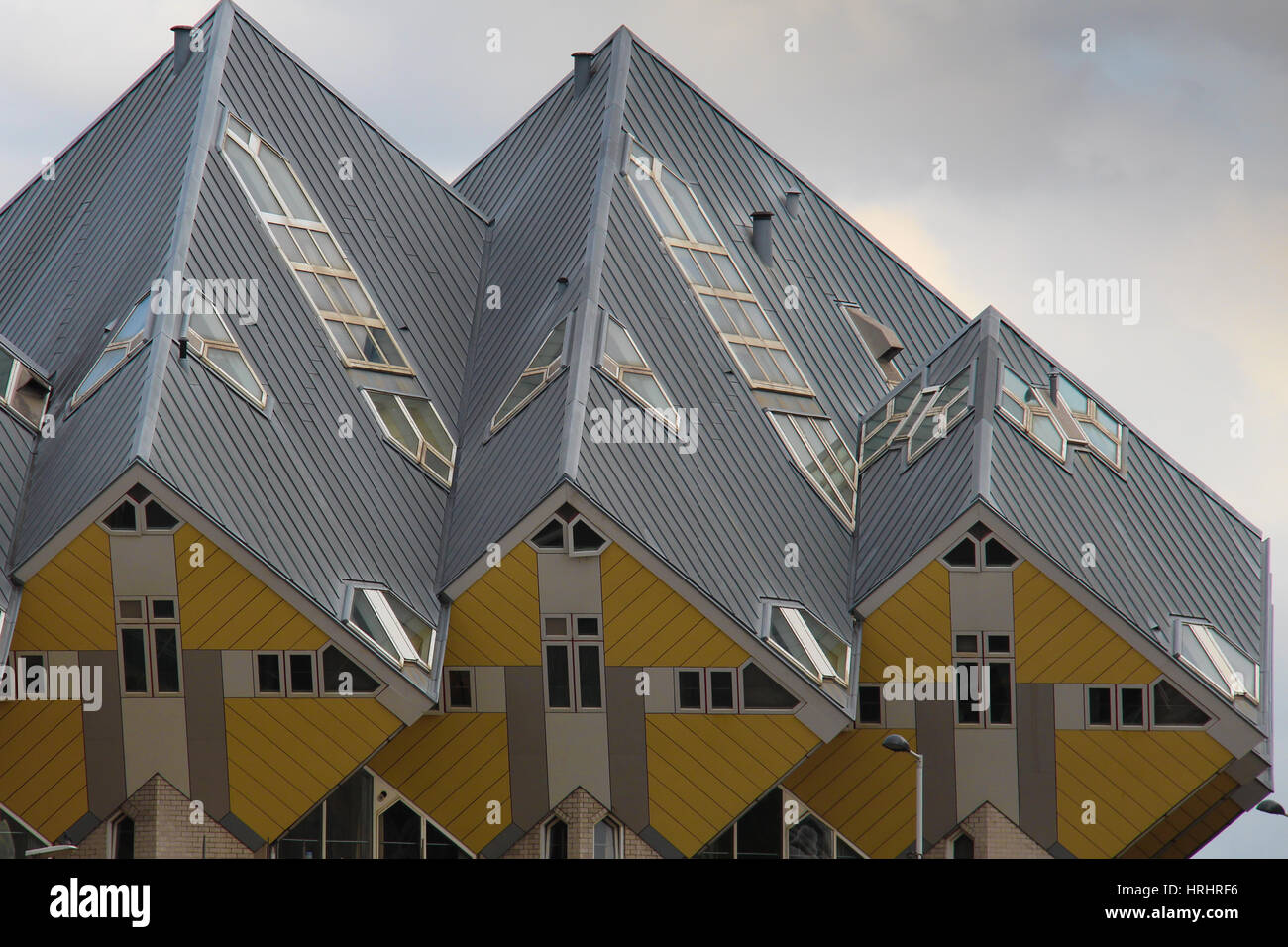 The cube houses in Rotterdam, the Netherlands Stock Photo
