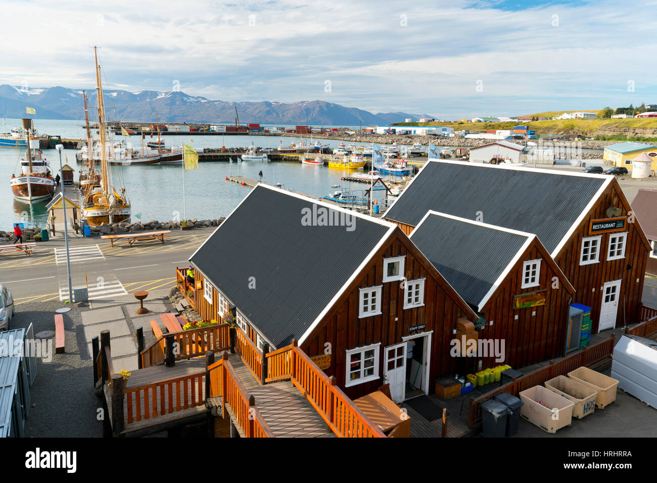 Harbour, Husavik, Iceland, Polar Regions Stock Photo