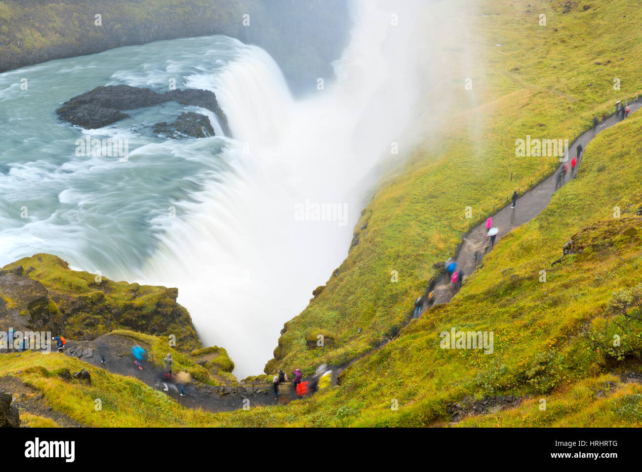 Gullfoss Waterfall, Iceland, Polar Regions Stock Photo