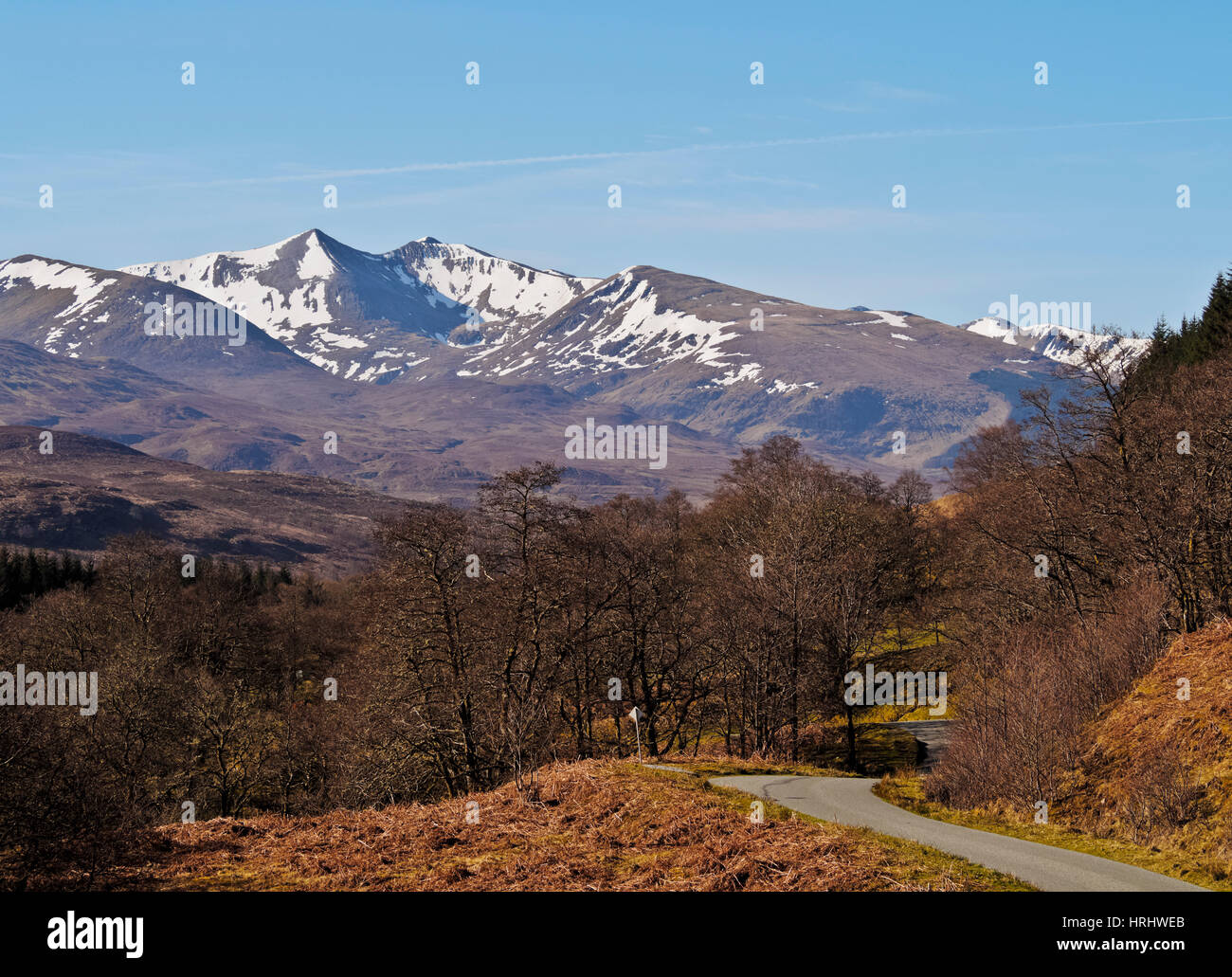 View towards Stob Ban and the Grey Corries, Roy Bridge, Highlands