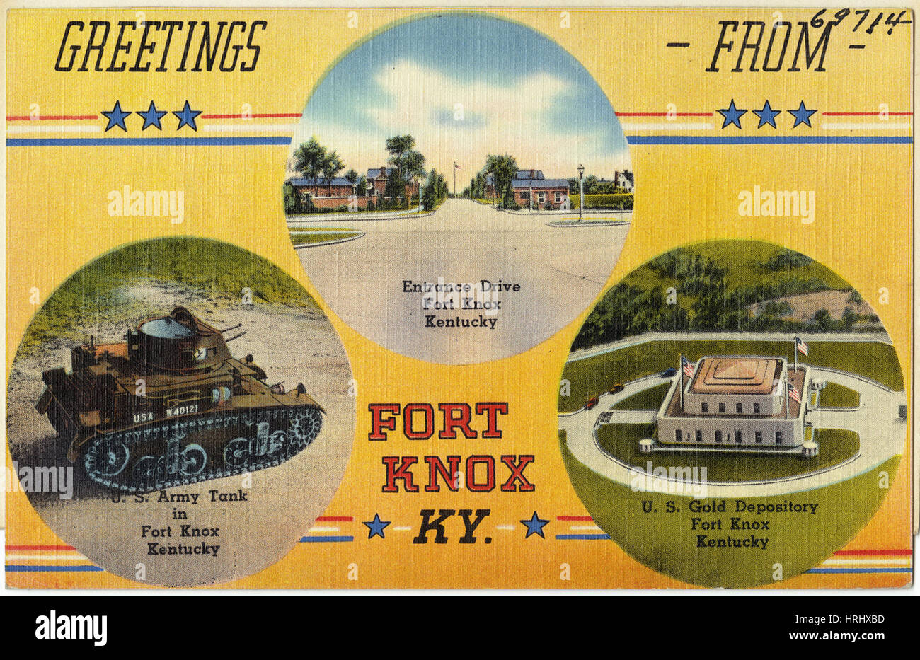 Kentucky Greetings from Fort Knox, KY Stock Photo Alamy