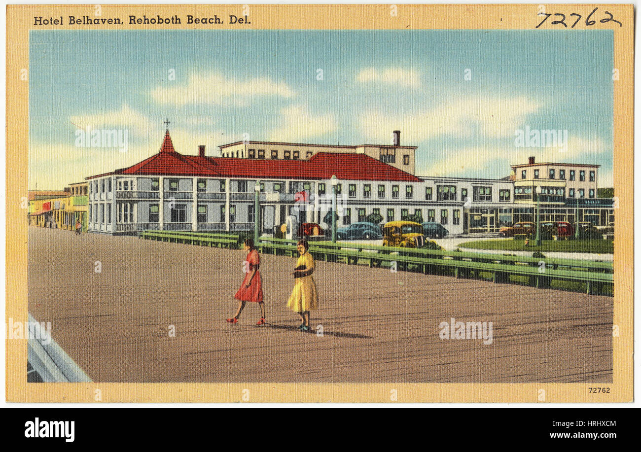 Delaware -  Hotel Belhaven, Rehoboth Beach, Del. Stock Photo