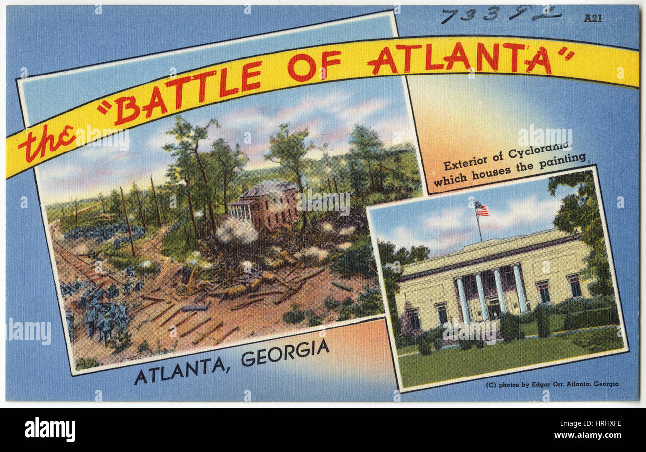 Georgia -  The 'Battle of Atlanta', Atlanta, Georgia, Exterior of Cyclorama which houses the painting Stock Photo