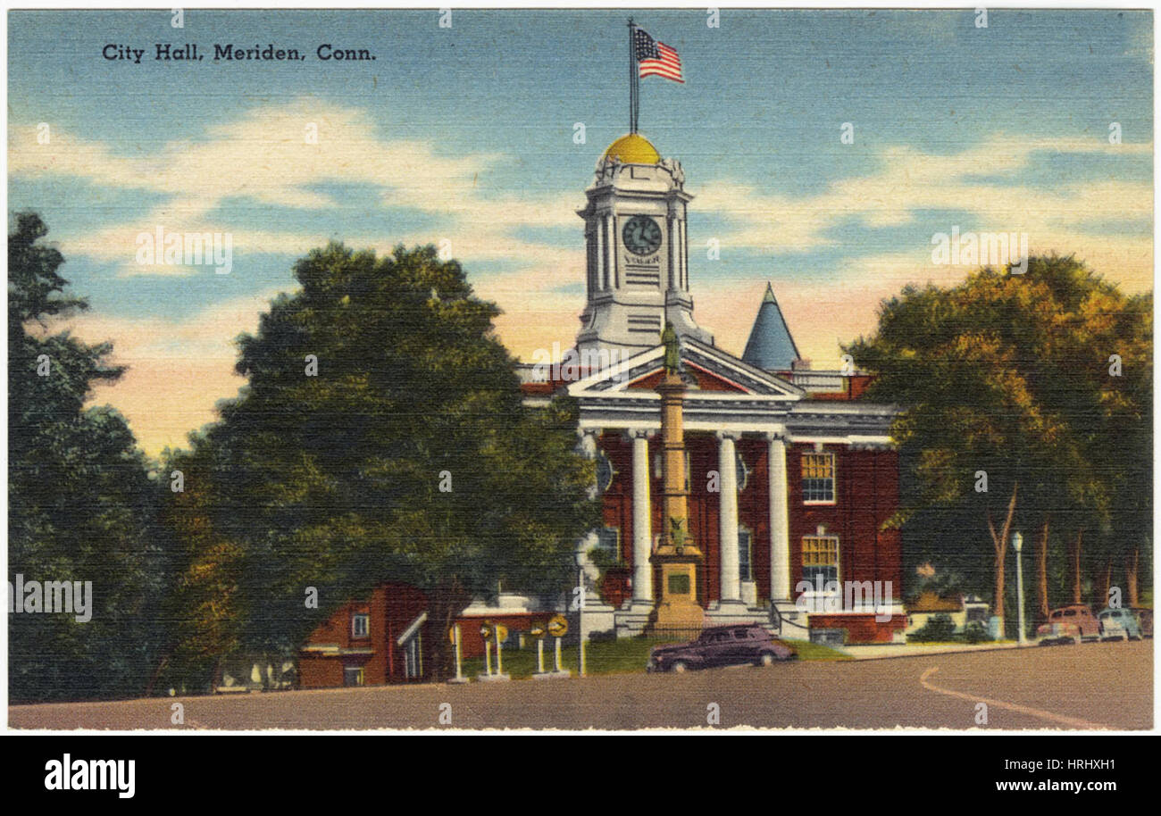 Connecticut City Hall, Meriden, Conn Stock Photo Alamy