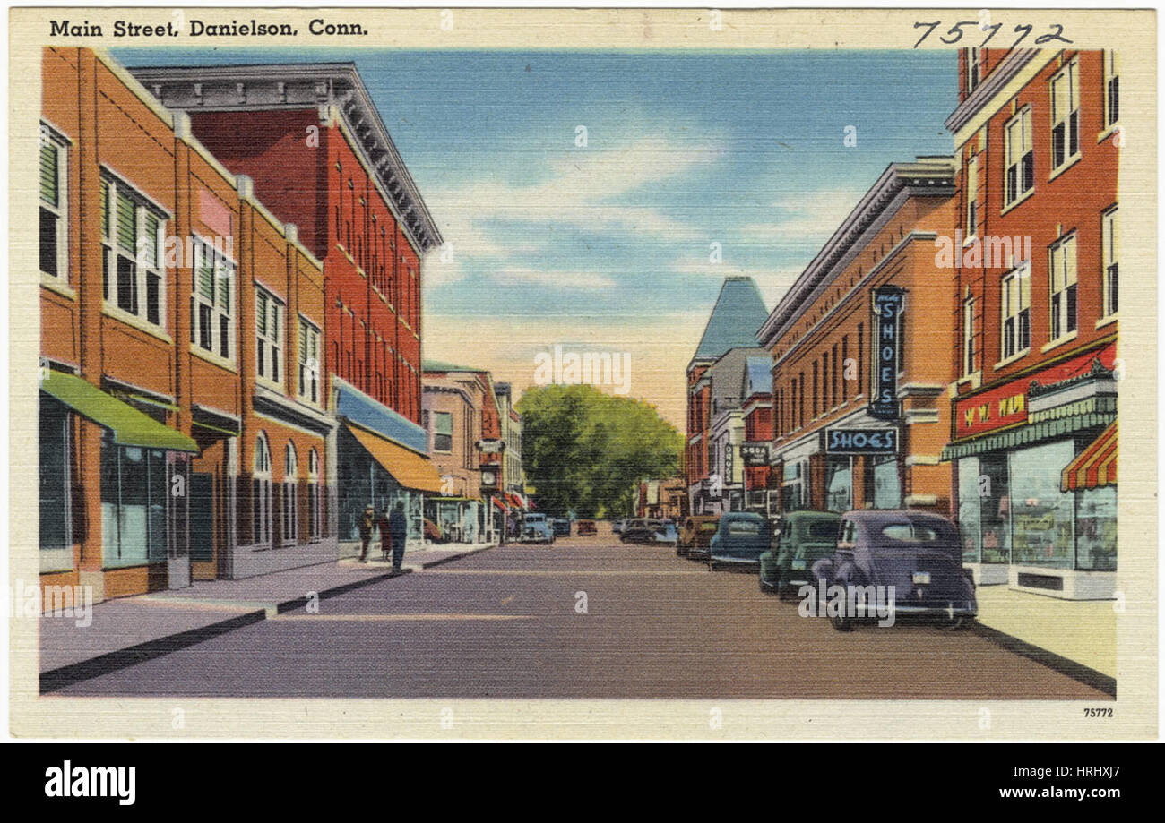 Connecticut Main Street, Danielson, Conn Stock Photo Alamy