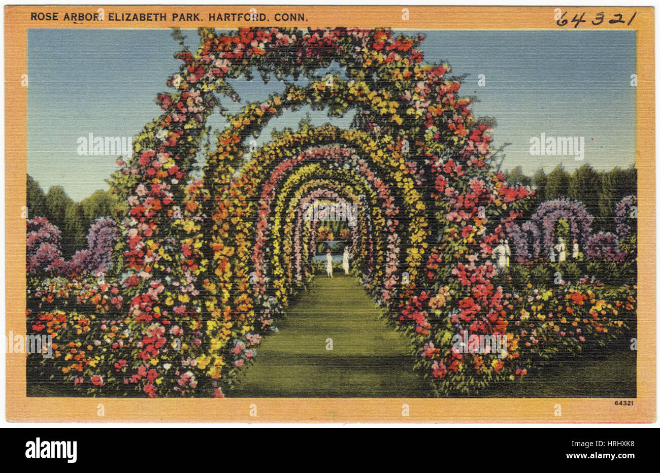 Connecticut -  Rose Arbor, Elizabeth Park, Hartford, Conn. Stock Photo