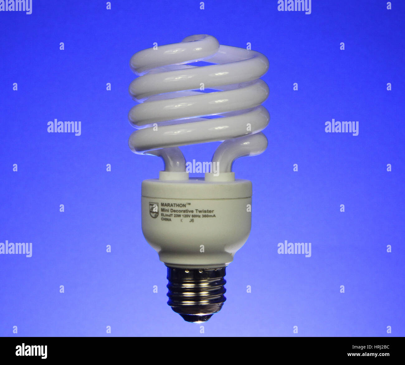 Compact fluorescent light bulb Stock Photo