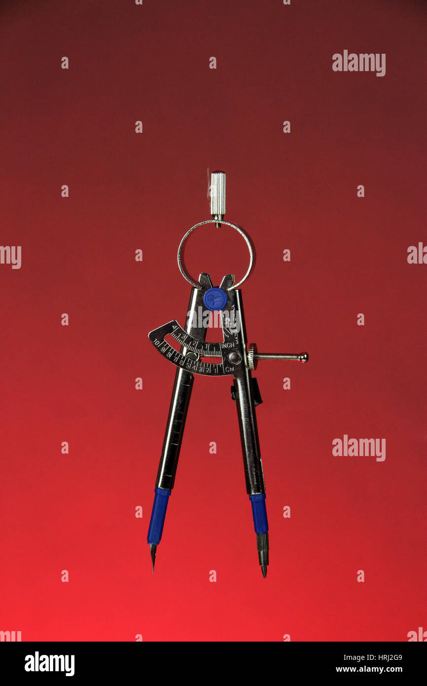 Compass used in Geometry Stock Photo Alamy