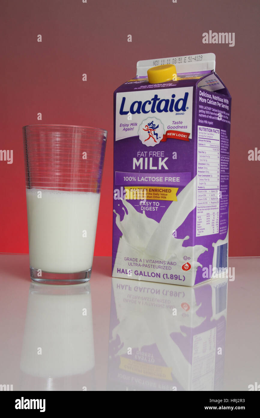 Lactaid Milk Stock Photo Alamy