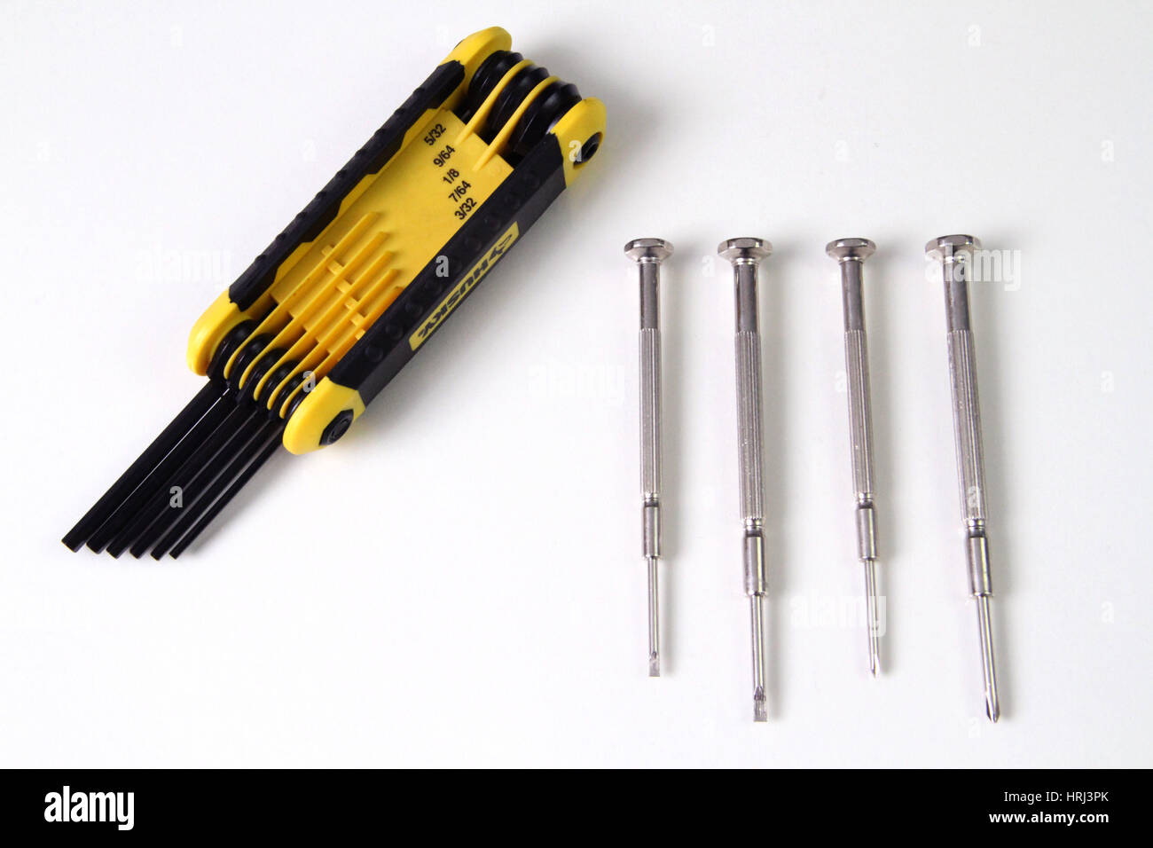 Mini Screwdrivers and Allen Wrench Set Stock Photo Alamy