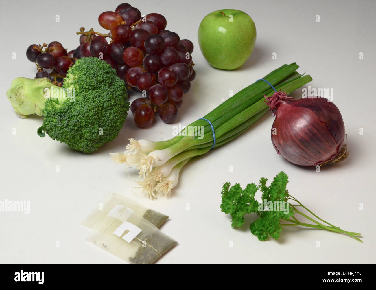 Foods Rich in Quercetin Stock Photo - Alamy