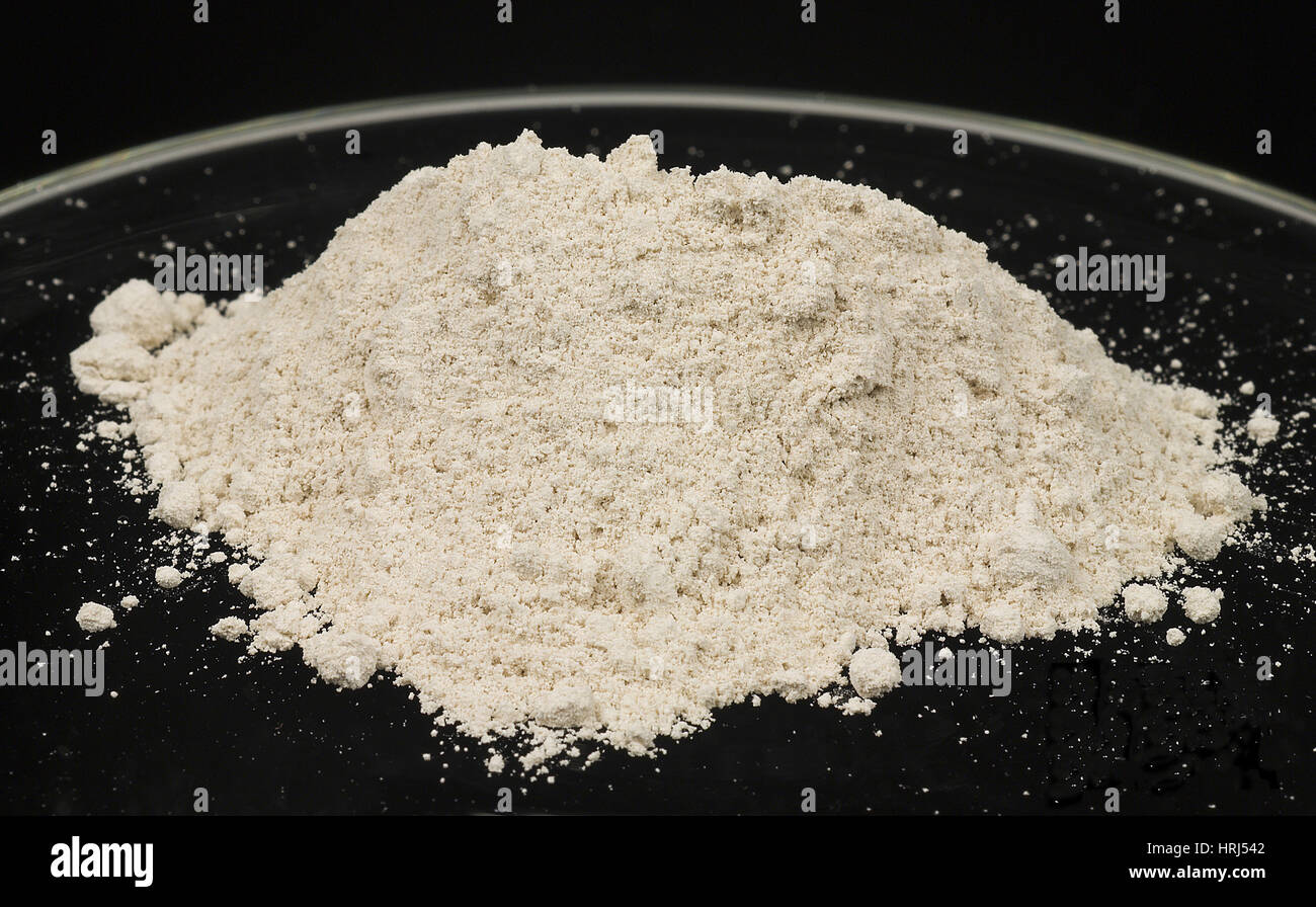 Heroin, White Powder Form Stock Photo