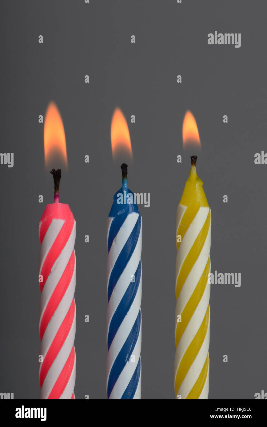 Lighting Birthday Candles Stock Photo Alamy