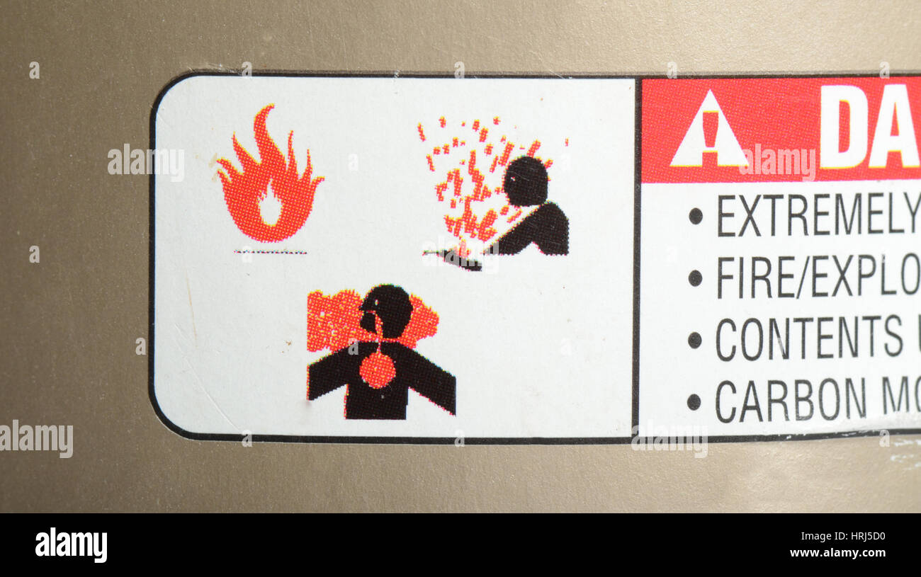 Fire hazard label hires stock photography and images Alamy