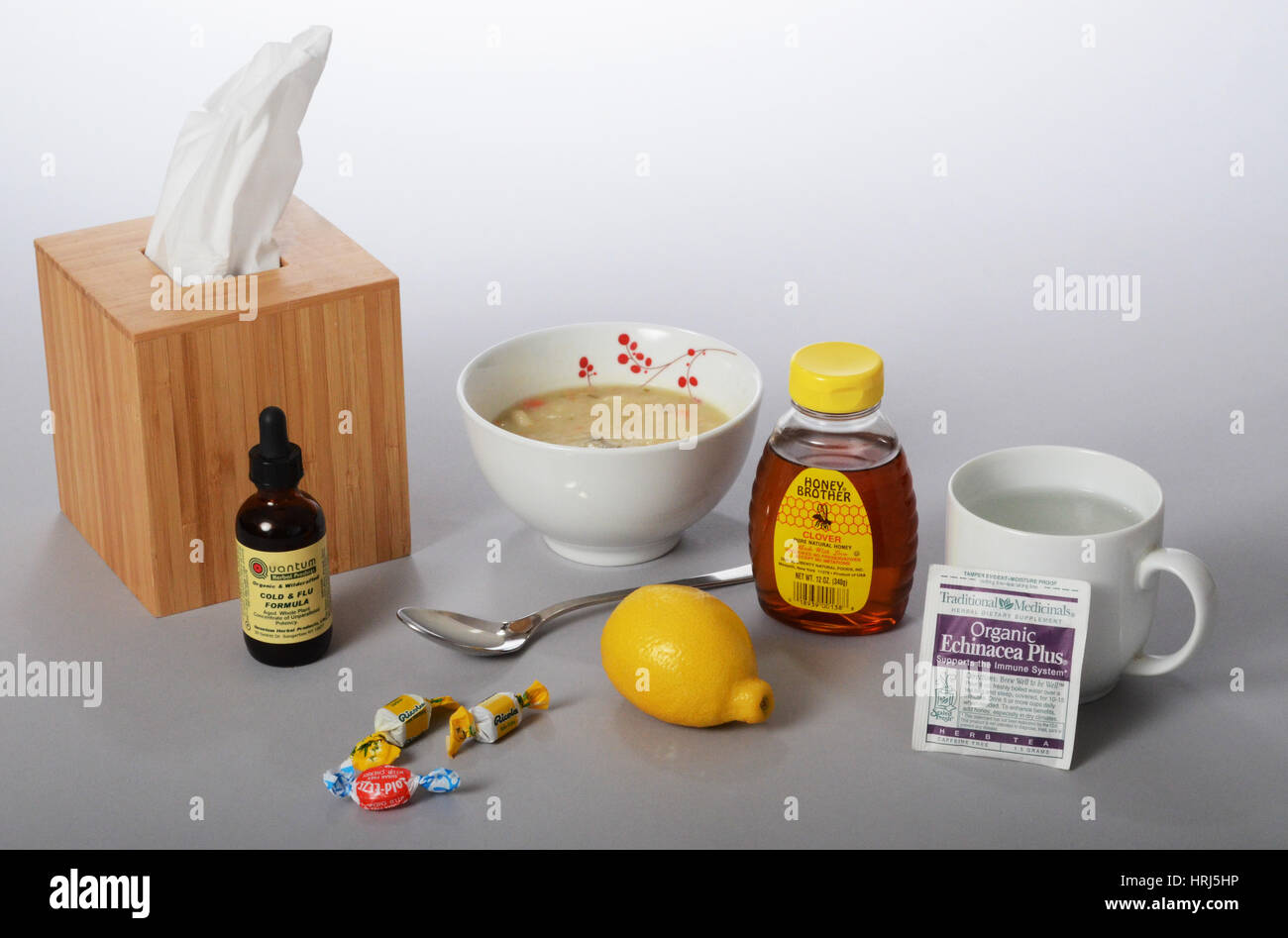 Cold and Flu Remedies Stock Photo