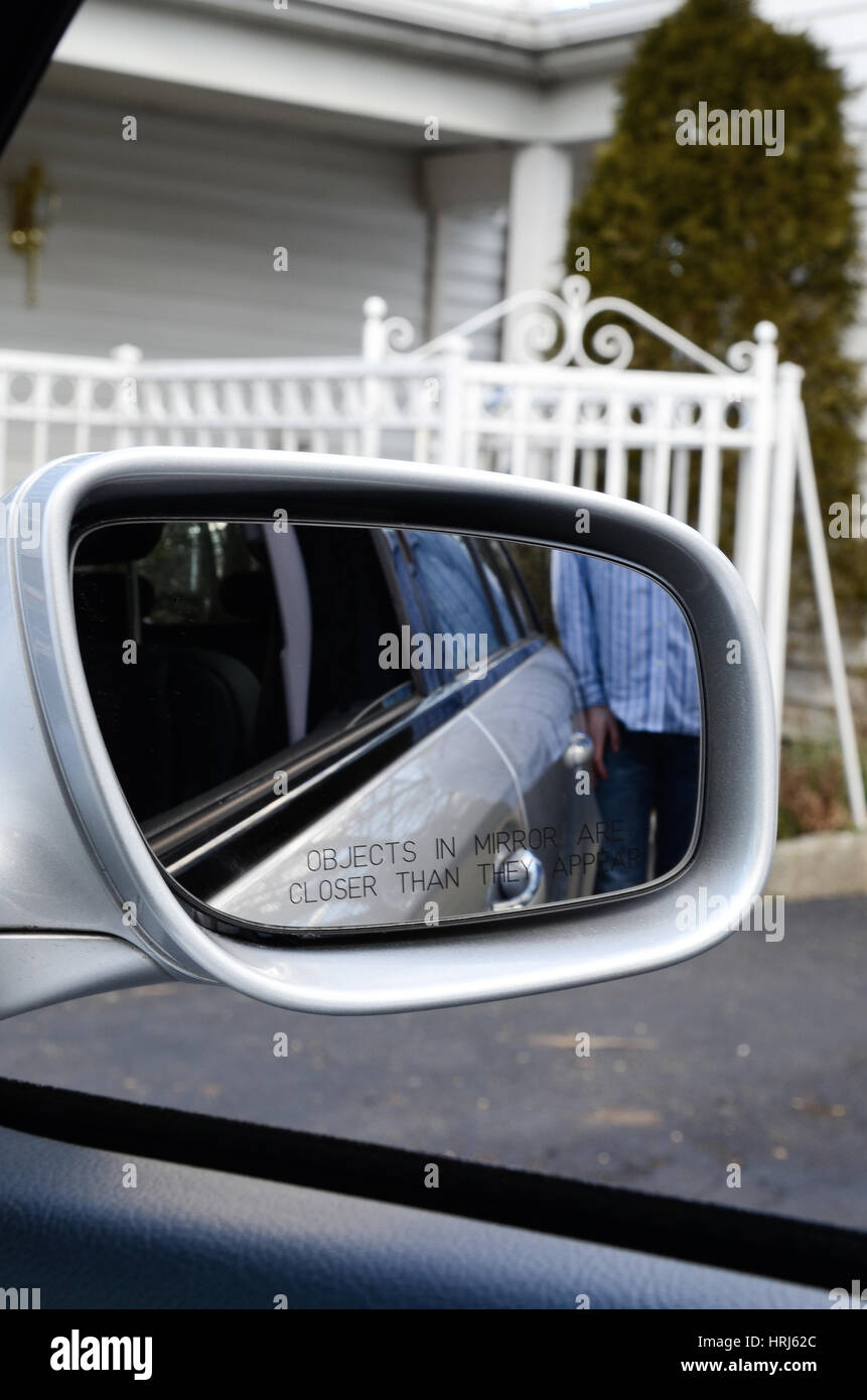 The Reason Why Objects in a Car's Side-View Mirror Are Closer Than