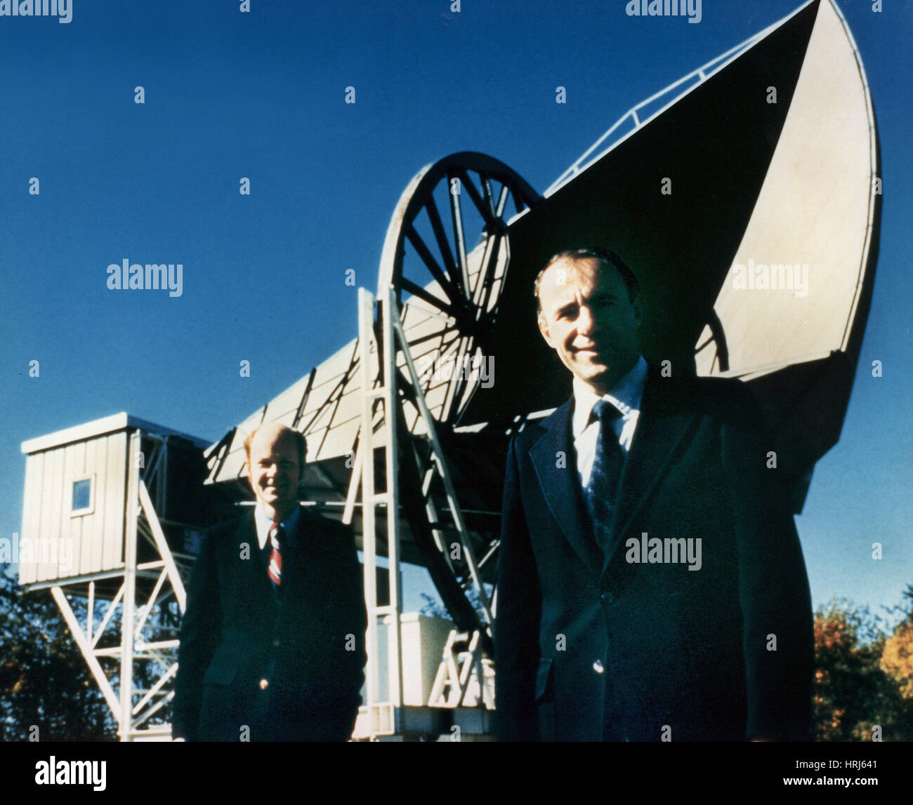 Wilson and Penzias, American Astrophysicists Stock Photo