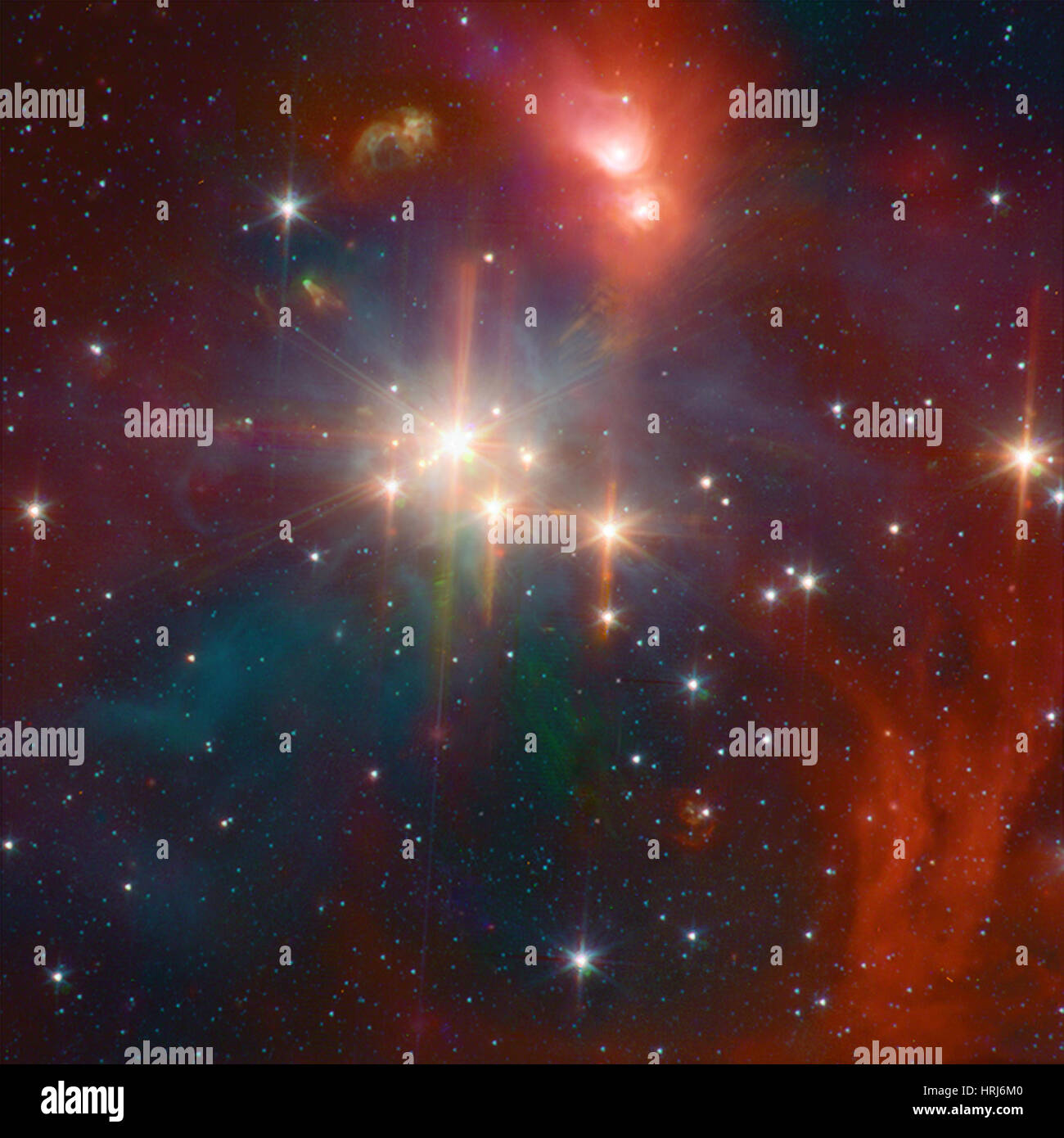 Corona Australis, Southern Crown Constellation Stock Photo