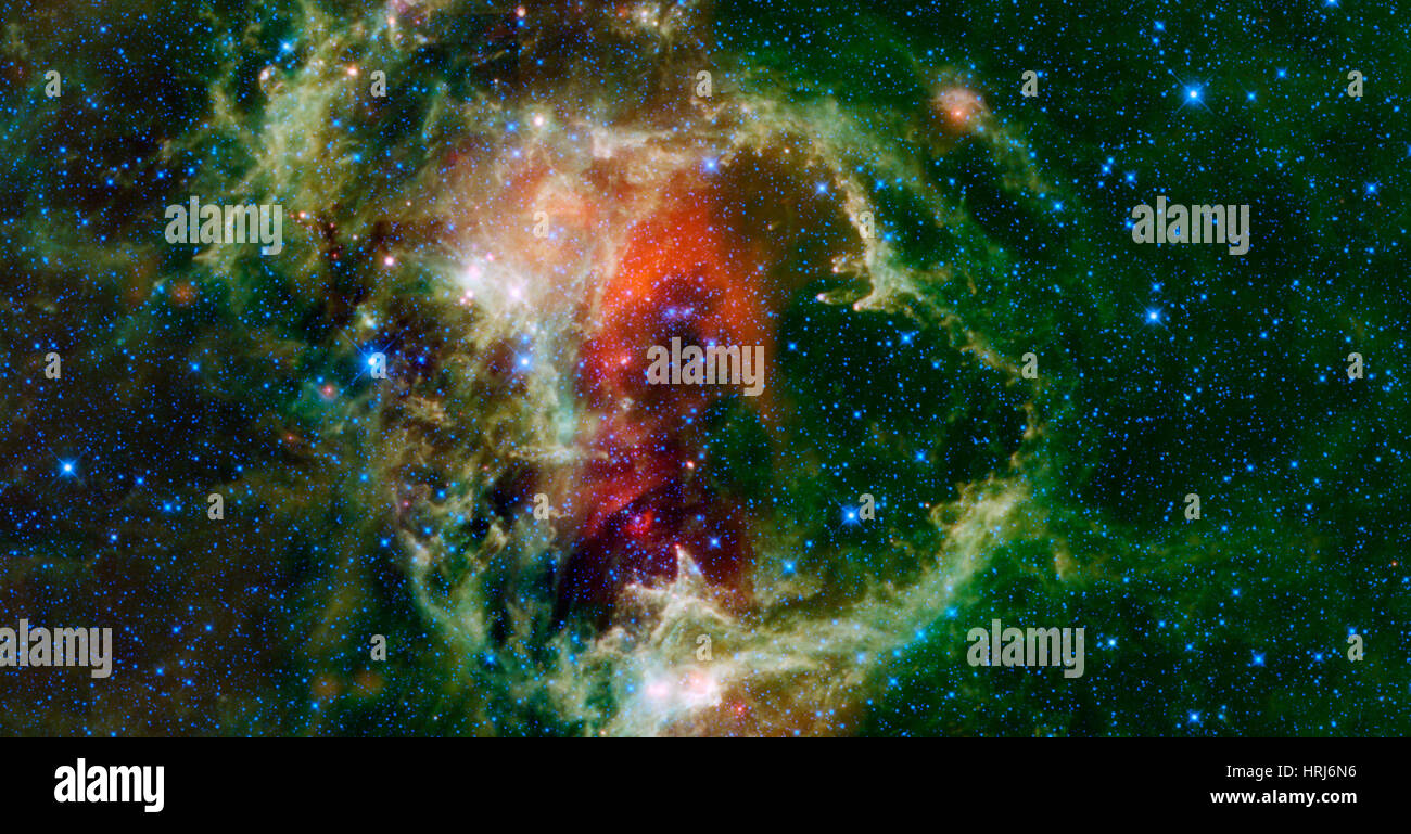 IC 1848, W5, Soul Nebula AKA Embryo Nebula Stock Photo