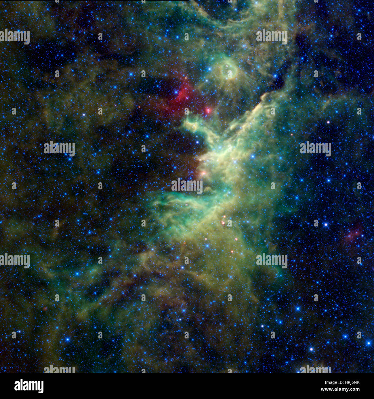 Cepheus Constellation, Dark Heart of the King Stock Photo