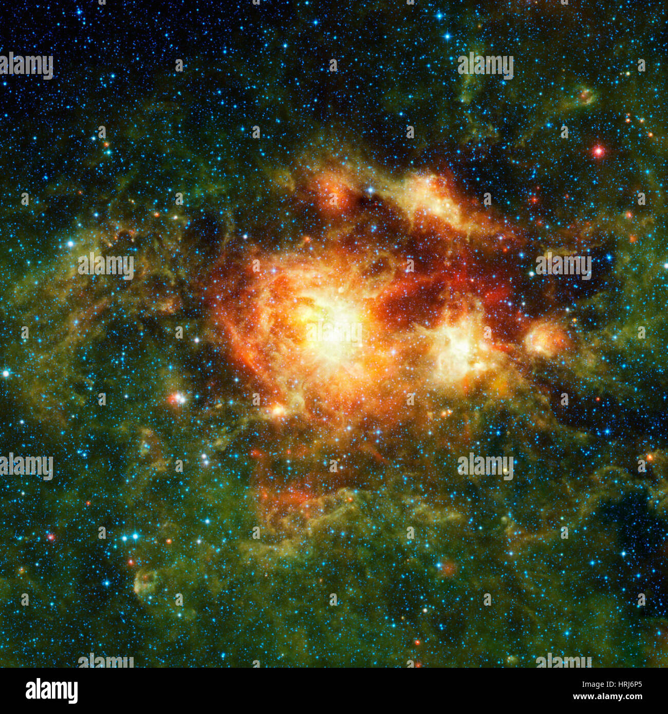 Nebula, NGC 3603, Open Cluster Stock Photo