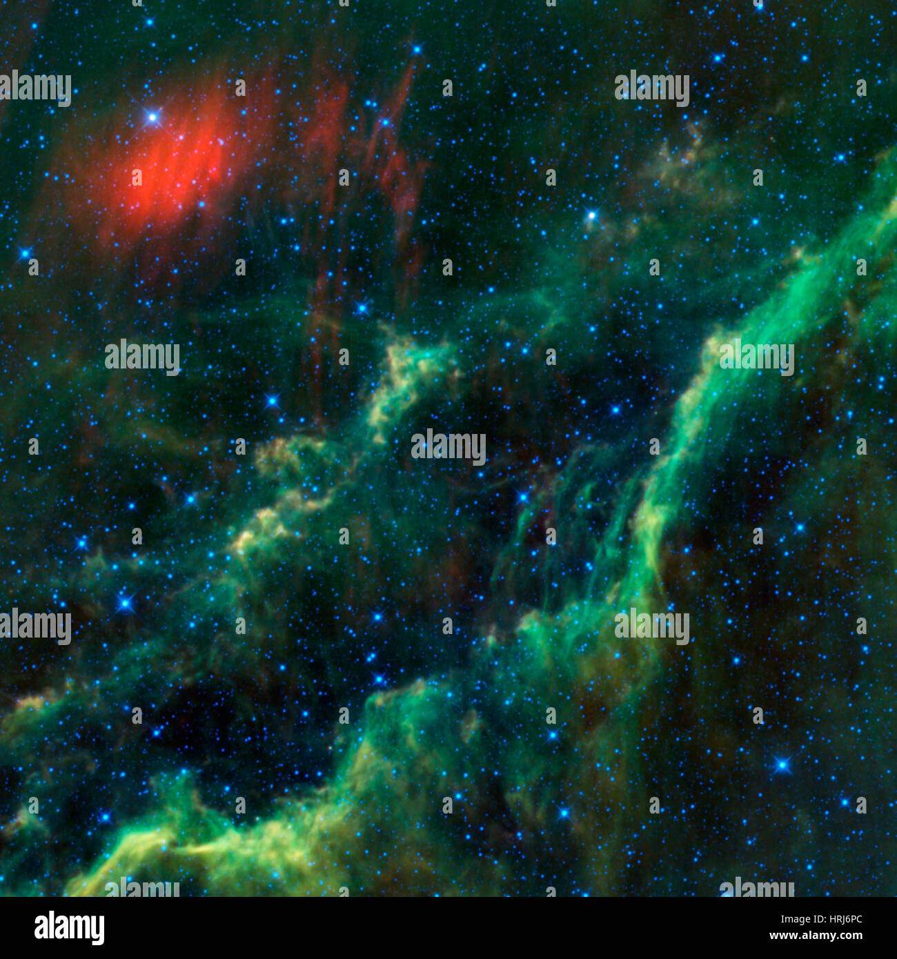 Menkhib and NGC 1499, California Nebula Stock Photo