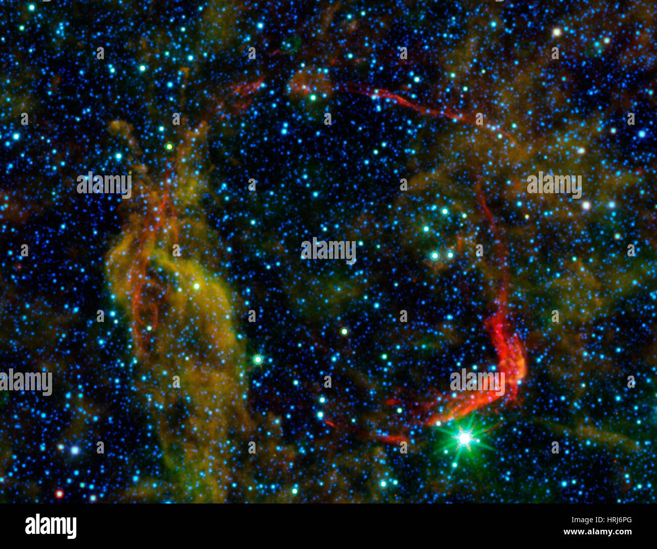 SN 185, RCW 86, Oldest Documented Supernova Stock Photo