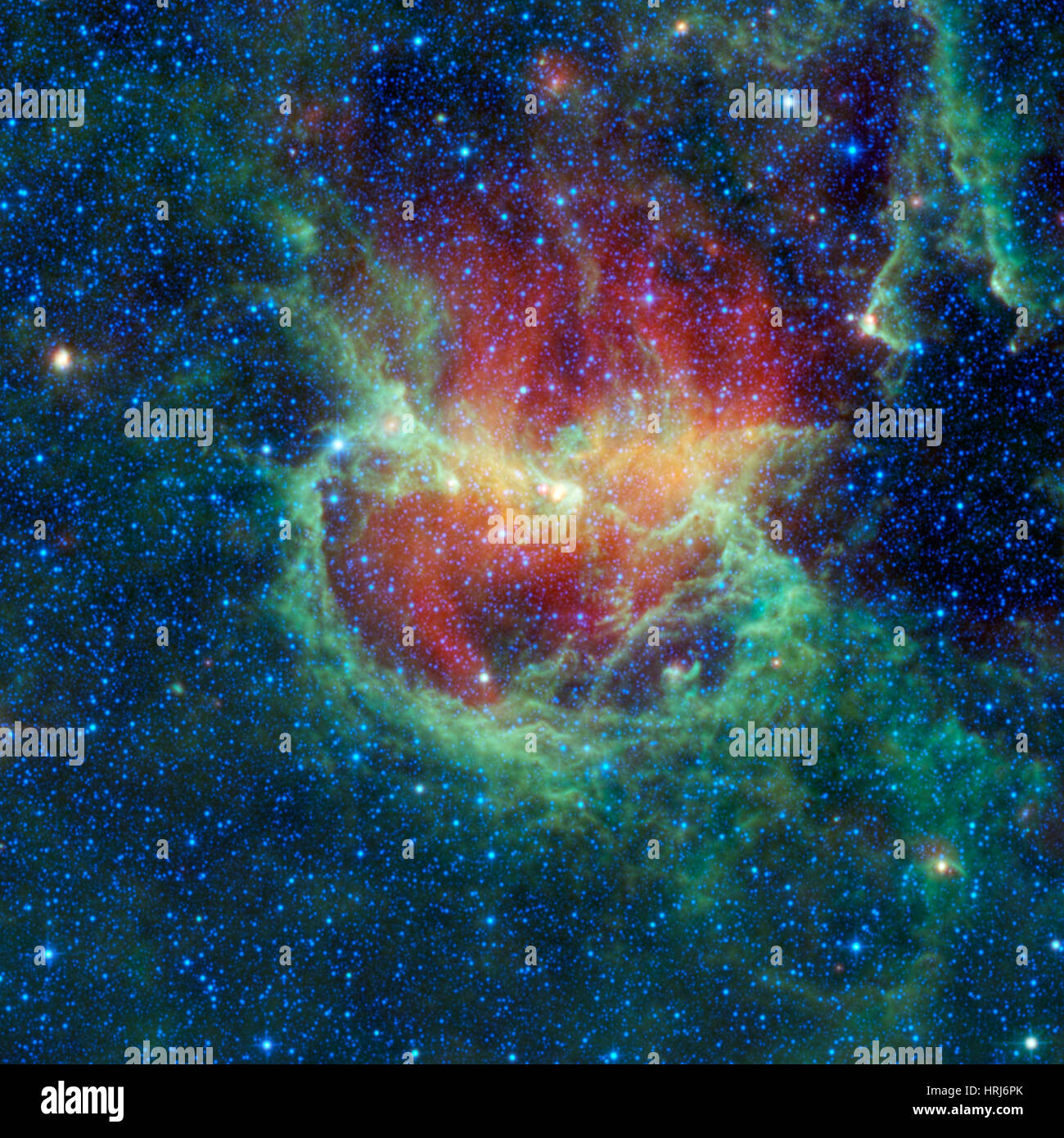 IC 2944, Lambda Centauri Nebula AKA Running Chicken Nebula Stock Photo